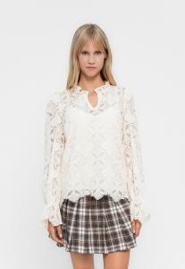 Блуза YAS YASSELMI, Birch/Off-White