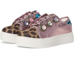 Детские кроссовки Kurt Geiger London Kids Mini Laney Octavia (Little Kid/Big Kid), Leopard Pink