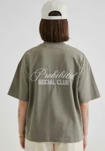 Футболка с принтом Prohibited, Green