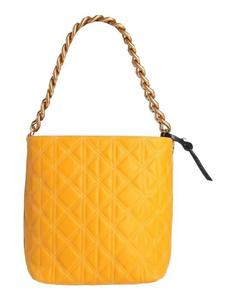 Сумка MY-BEST BAGS стеганая на золотой цепи, желтый