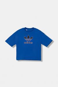 Детская хлопковая футболка Adidas Originals, синий