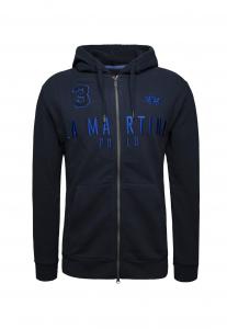 Толстовка на молнии La Martina, темно-синий