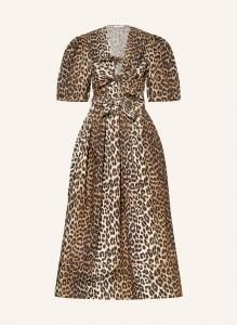 Платье с вырезами Ganni, мультиколор