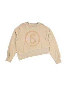 Толстовка Mm6 Maison Margiela, бежевый