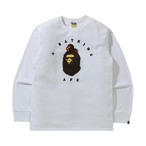 Футболка с длинными рукавами BAPE Milo On Ape, цвет Белый