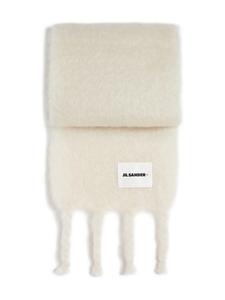 Шарф с нашивкой-логотипом JIL SANDER+, белый