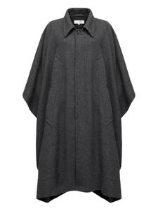 MM6 Maison Margiela кейп асимметричного кроя, серый