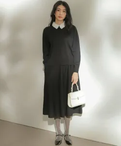 Вязаный топ с воротником Suite, цвет Black [005]