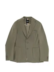 Пиджак с застегивающимися карманами BOSS, зеленый