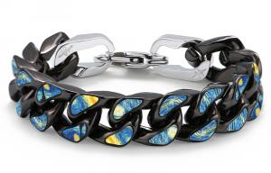 Унисекс хип-хоп браслет Cuban HPC Cooraree, черный