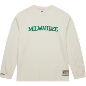Mitchell Ness Футболка Mitchell & Ness x NBA Milwaukee Bucks мужская cream