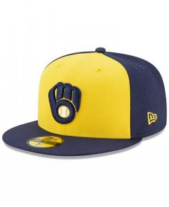Кепка приталенного кроя Milwaukee Brewers Authentic Collection 59FIFTY New Era