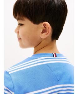 Детская футболка Hilfiger с вышивкой из пике