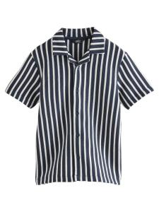 Рубашка на пуговицах классического кроя Next Regular Fit, темно-синий