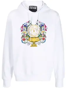 Худи с логотипом Versace Jeans Couture, белый