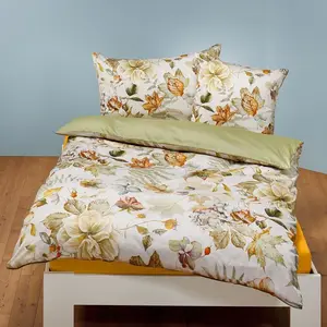 Постельное белье Dream Sleep Mako-Satin Осень 155x220 см + 80x80 см Traumschlaf