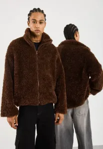 Унисекс, свободный крой, легкая куртка из искусственного меха Yourturn, Brown