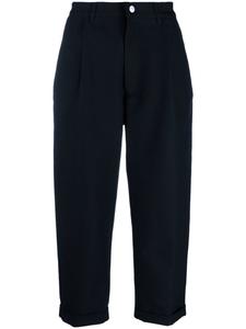 Giorgio Armani cropped tailored trousers, синий
