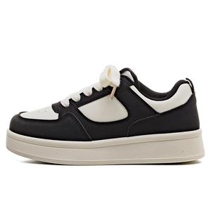 HUANQIU Кроссовки для скейтбординга женские, бежево-черные, с противоскользящими амортизаторами и износостойкими свойствами