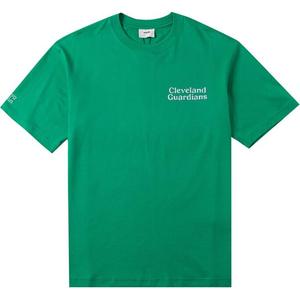 Колледж Стиль Серия Футболка Унисекс Неоново-Зеленая MLB