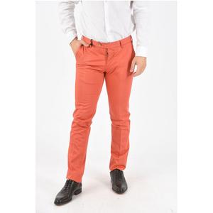 ID Эластичные хлопковые брюки-чинос с 4 карманами Corneliani, Orange