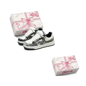 XPQ Улучшенные противоскользящие балансировочные кеды для скейтбординга унисекс бело-черные, цвет White Black Upgraded