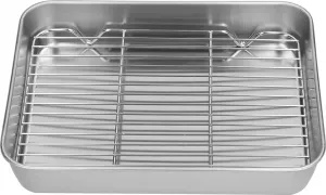 Набор из сковороды и решетки для гриля из нержавеющей стали - Здоровое питание - 1 предмет Markenlos