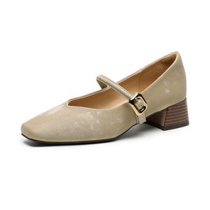 DAPHNE Туфли Мэри Джейн женские, абрикосово-коричневые