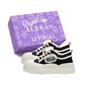 Alxnan Женские низкие повседневные туфли Black+Box, цвет Black+Box