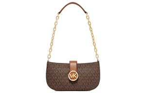 Искусственная кожа Сумка через плечо Маленький размер Женская Темно-коричневая MICHAEL KORS