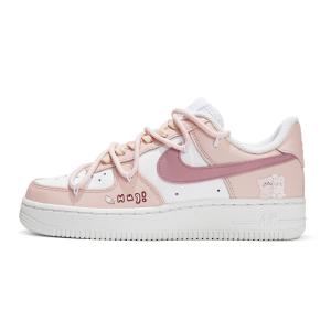 Кроссовки Nike Air Force 1 Skateboard Shoes Women's Low-Top White Pink