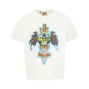 Футболка Gallery Dept. Live For Metal Tee, Light Archival White