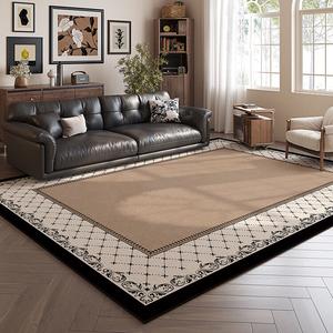 Budis Ковер 240х340 см для гостиной в винтажном французском стиле, светлый, водостойкий, легко чистить