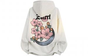 Толстовка Unisex Hooded Moderate Heavyweight ZIAREL, белый heather серый