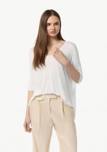 Тонкий вязаный свитер COMMA Sweater, белый