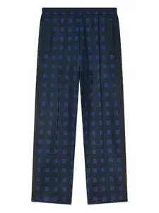 Жаккардовые брюки с плетением Kenzo, синий