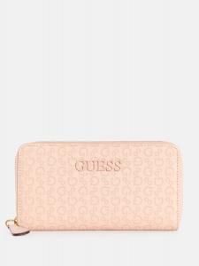 Кошелек на молнии с тисненым логотипом Bowie Guess Factory, цвет Blush