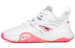 ANTA Баскетбольная коллекция Feather низкие баскетбольные кроссовки для мужчин бело-серые