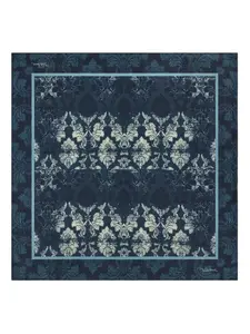 Шелковый платок с принтом Roberto Cavalli, синий