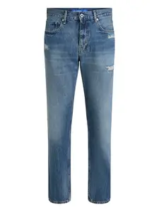 Зауженные джинсы с эффектом потертости Karl Lagerfeld Jeans, синий