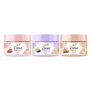 Скрабы для тела увлажняющие фруктовый аромат 280g/280g*2/280g*3 бутылки отшелушивающие увлажняющие очищающие ароматные Dove