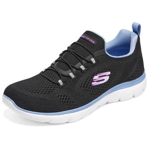 Кроссовки Skechers Lifestyle Shoes Women's Low-top Black/Blue, черный/синий