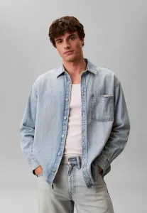 Свободная рубашка Calvin Klein Jeans, Pale Blue Stone