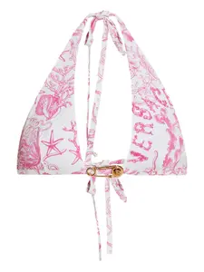 Бикини с булавками на шее VERSACE, розовый