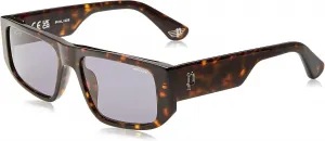 Мужские солнцезащитные очки Police Modern Standard, цвет «Темно-голубой», размер 55, Shiny Dark Havana