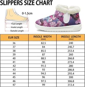 Женские зимние ботинки JoyLamoria с анималистичным дизайном для походов и прогулок, утолщенные, милые и модные для активного отдыха на природе, Butterfly Flower Print