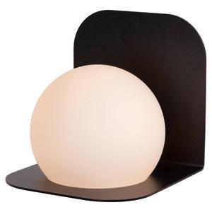 Настенный светильник Lucide Davy, опаловое стекло - черное