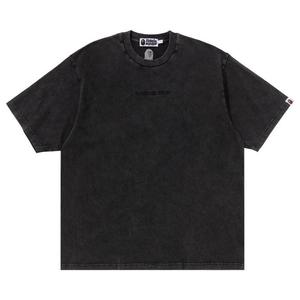 Футболка BAPE Garment Dye Bathing Ape Logo Relaxed Fit Tee, Charcoal