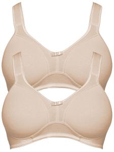 Бюстгальтер без косточек SUSA 2er Pack Entlastungs BH ohne Bügel Basics, цвет cappuccino cappuccino