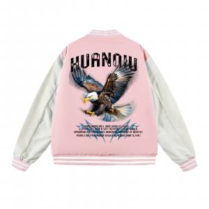 Куртка Unisex Baseball Collar Moderate HUANQIU, розовый